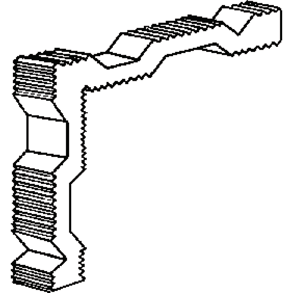 alwo® 90-Eckverbinder 6 pressblank