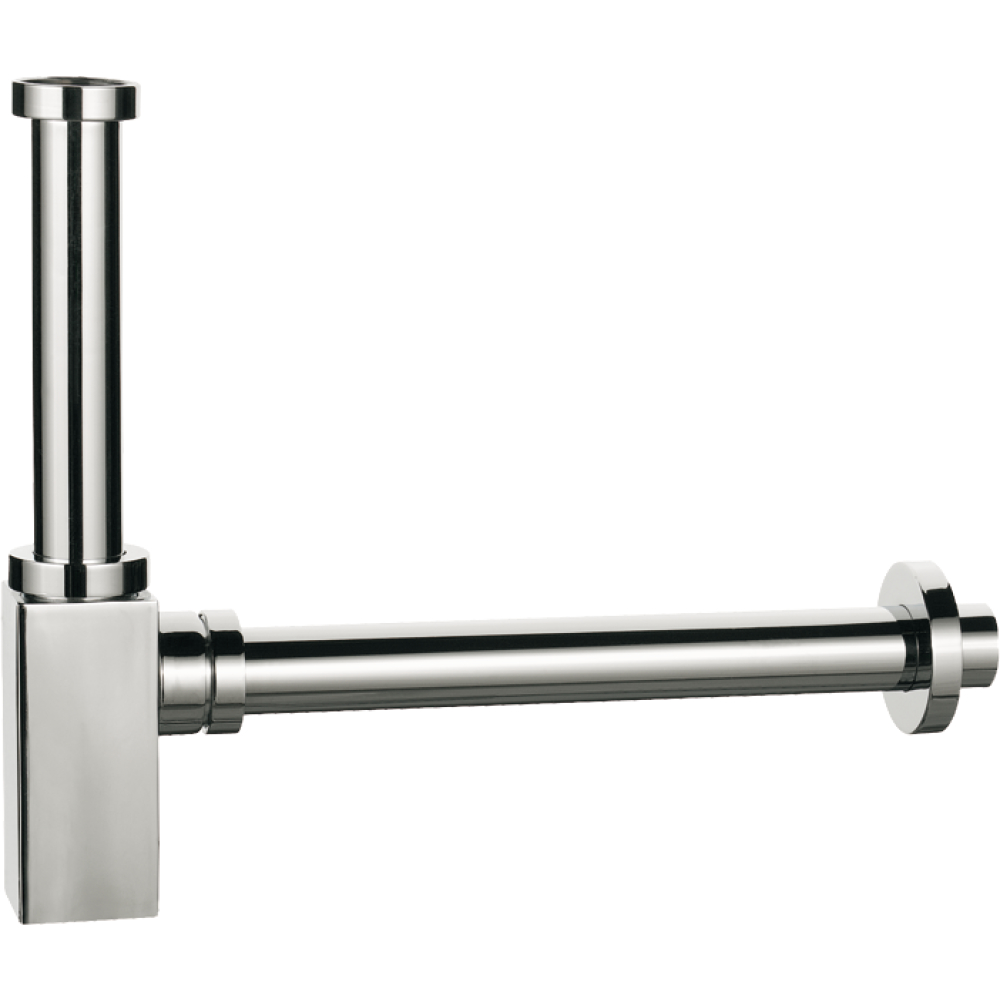 Design-Flaschen-Siphon "Adriano" 11/4"chrom DN32