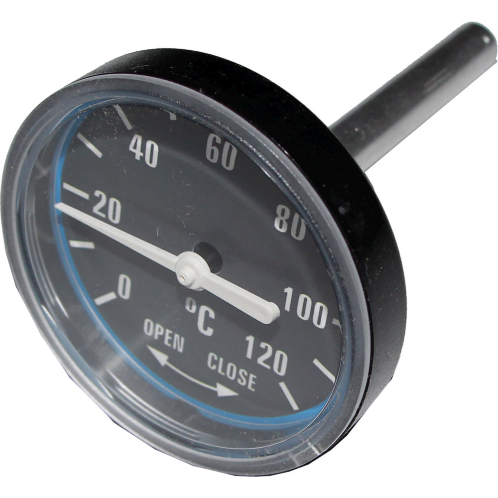 Wolf Thermometer lang in Anz.-Be. blau 20-120 Grad
