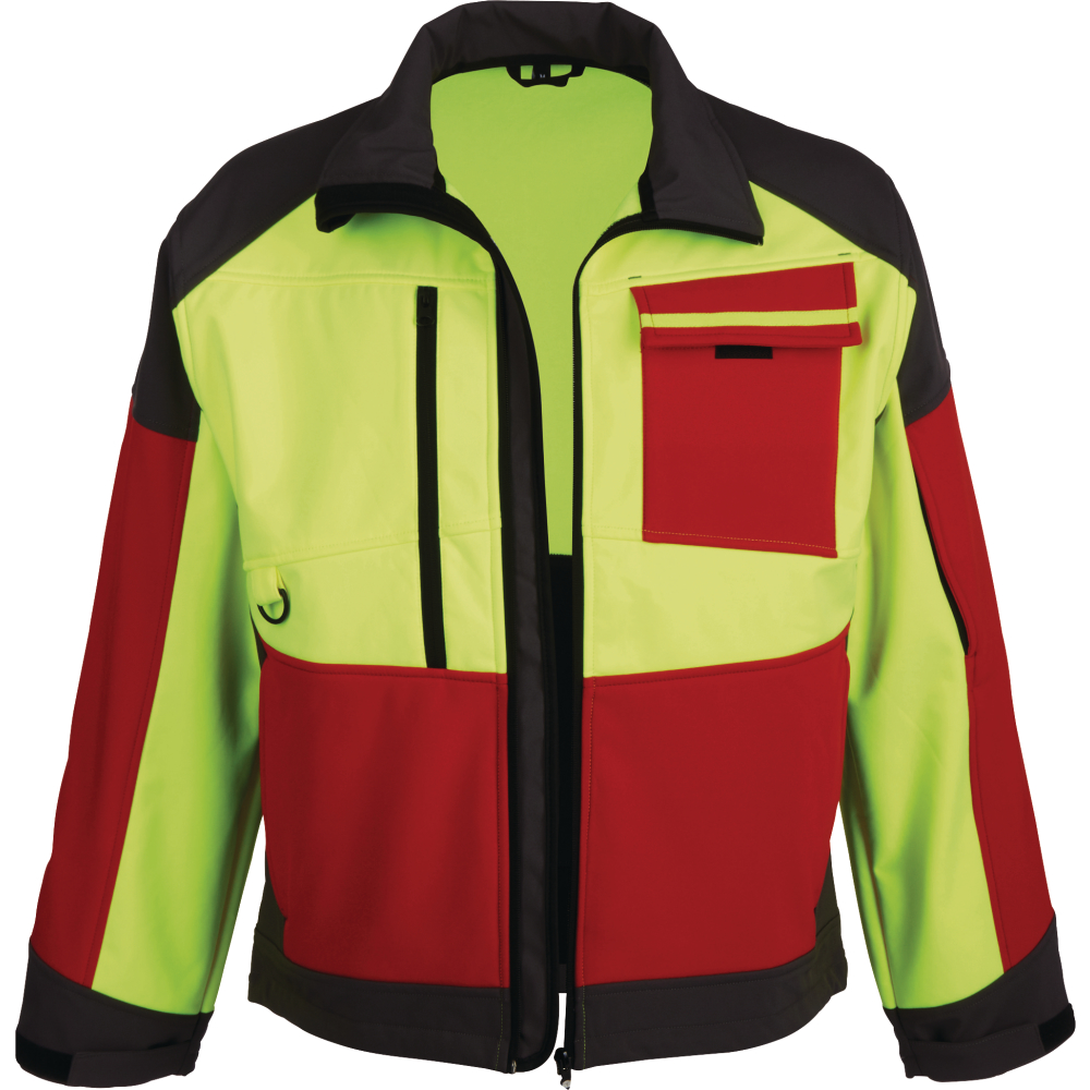 Watex Softshelljacke ForestJack Red leuchtgelb-rot-grau Gr.L