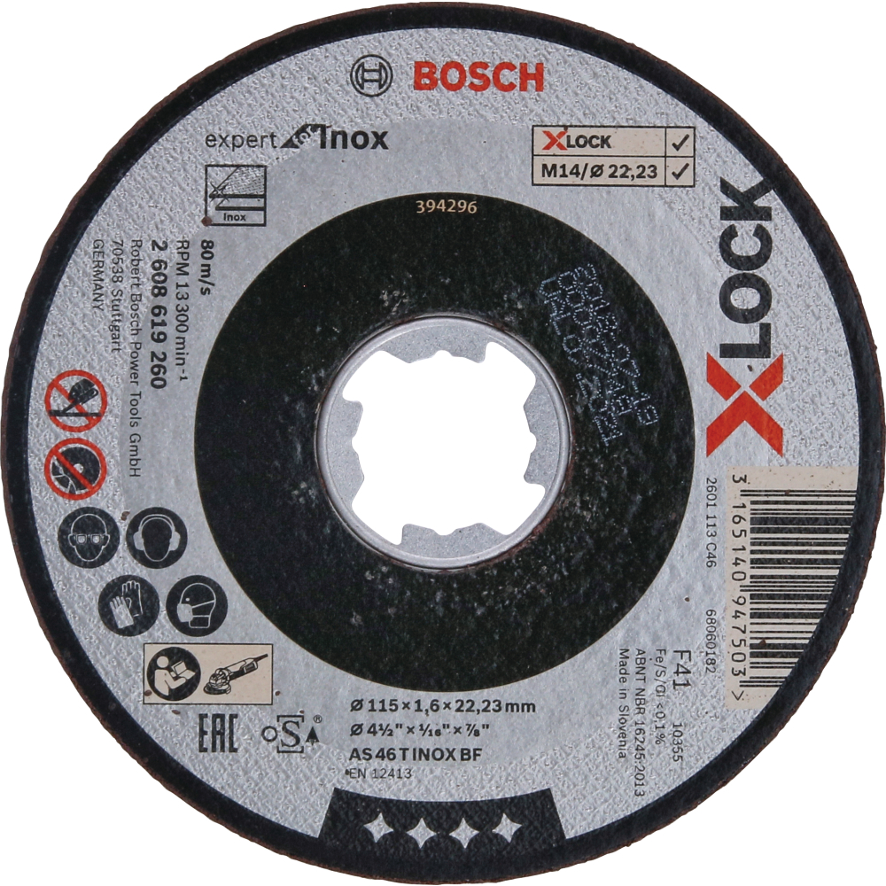 Bosch Trennscheibe PRO Stainless Steel and Metal X-Lock , 125 x 1.6 x 22.23 mm,