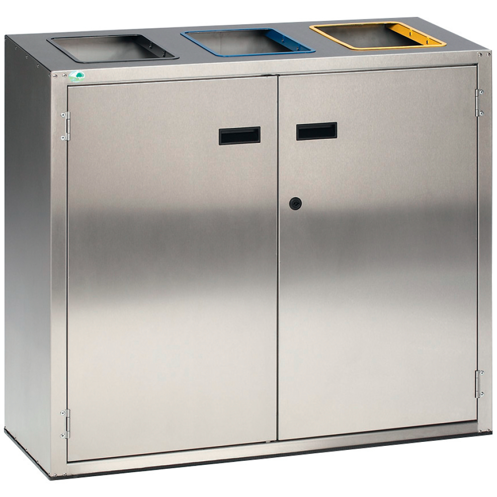 Wertstoffsortiersystem 270 Liter Edelstahl