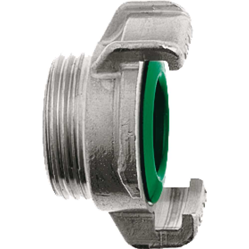 GEKA plus Gewindestück V4A 1/2" AG