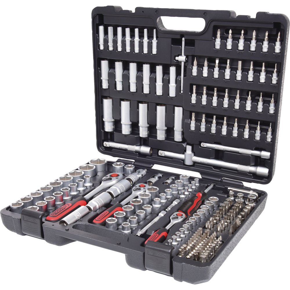 KS Tools Steckschlüssel-Garnitur 1/4", 3/8" und 1/2", Nr. 917.0795