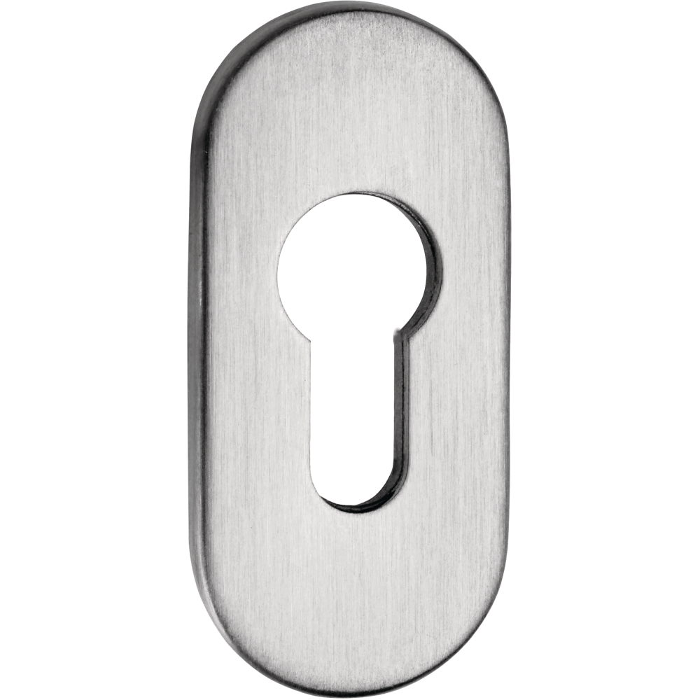 Schieberosette 9mm oval Edelstahl