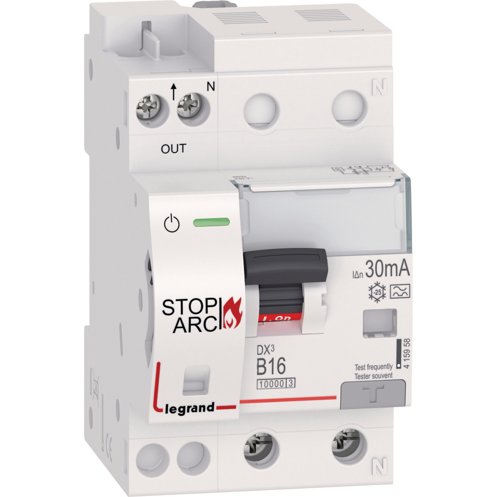 Brandschutzs. AFDD mit FI/LS-B16/30mA 10KA, Typ3, 3TE