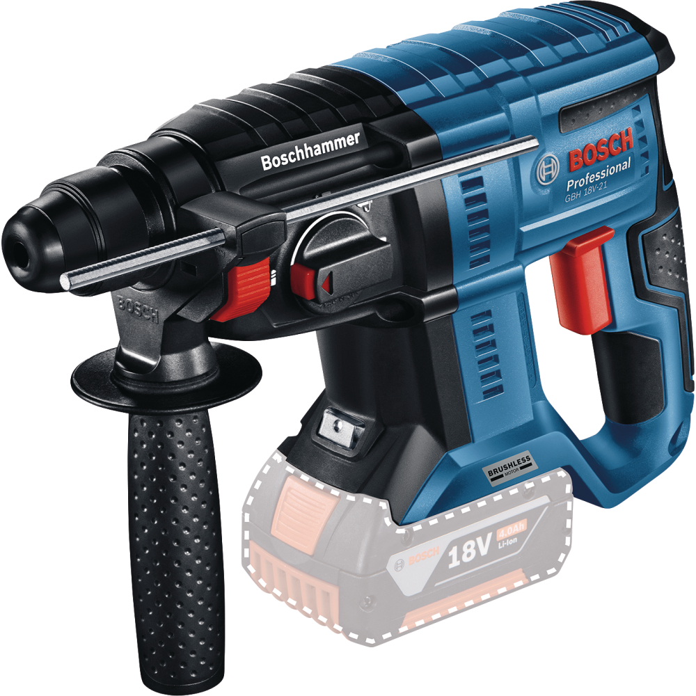 Bosch Akku-Bohrhammer 18V c&g GBH 18V-21 2,0J SDS-plus solo