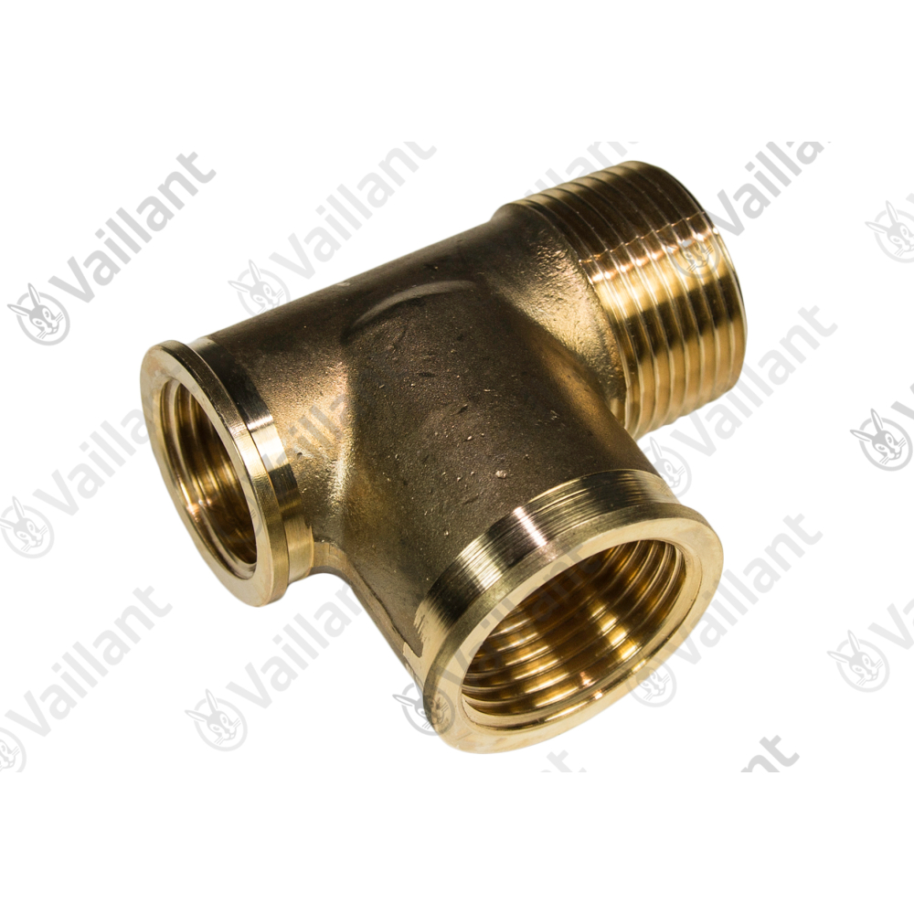 Vaillant T-Stück, K.F.E.-Hahn/Speicher Vaillant-Nr. 129257