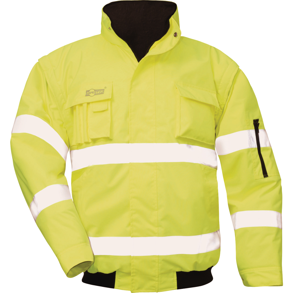 SAFESTYLE® Warnschutzpilotjacke ROLAND fluoreszierend gelb Gr.2XL