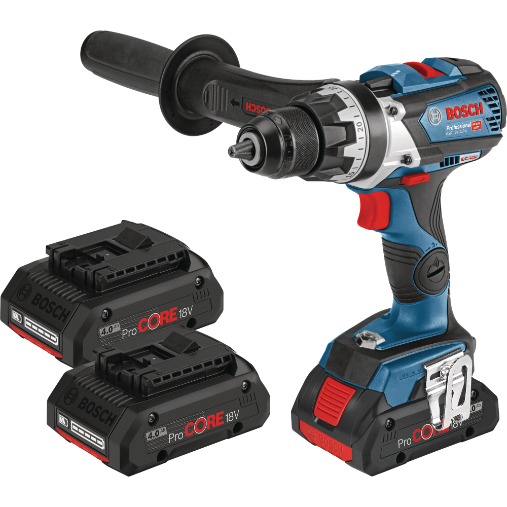 Bosch Akku-Bohrschrauber 18V GSR18V-110C 47/110Nm 3x4,0Ah PC +