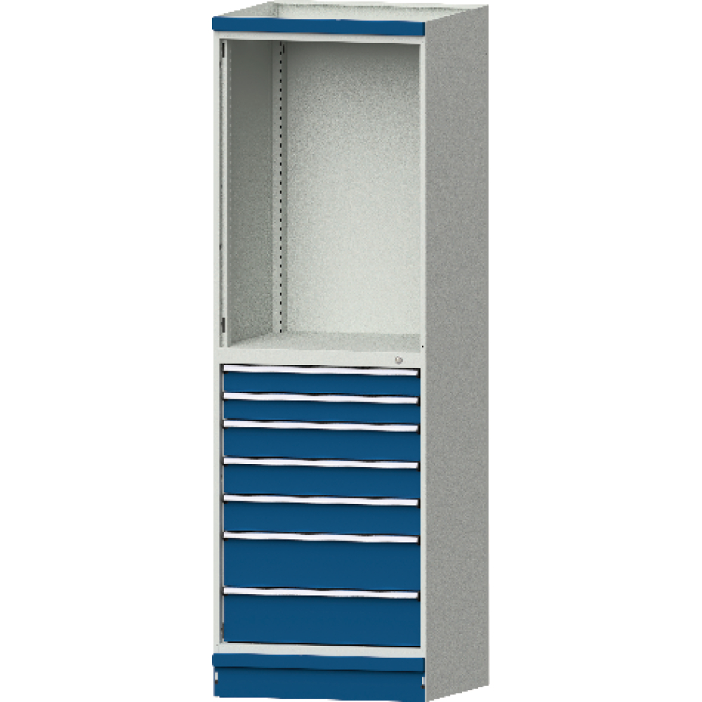Modulschrank Modell 3005 B715xT720xH2200mm RAL 7035/5012 7
