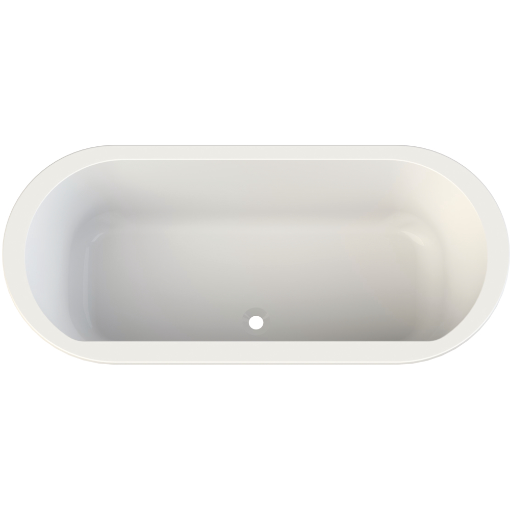 FORMAT Pro Acryl-Oval-Badewanne weiß, 180x80cm