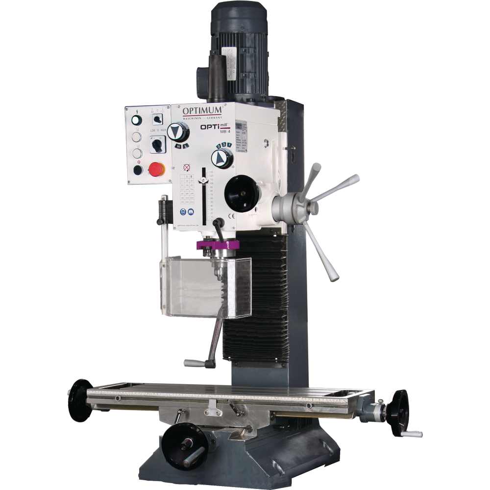 Optimum Präzisions-Bohr-Fräsmaschine OPTimill MB 4 400V 3Ph 50Hz