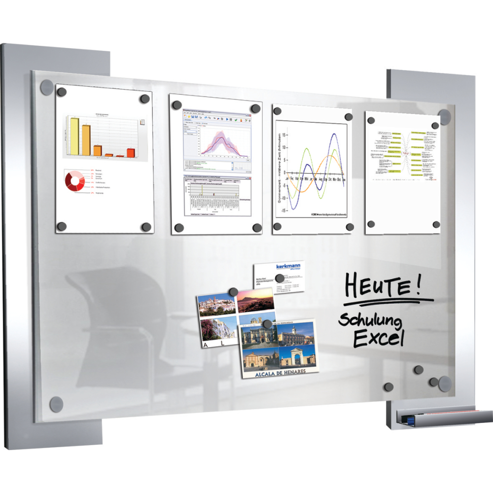 Infoboard Look B1060xH840 m. satinierter Glasplatte