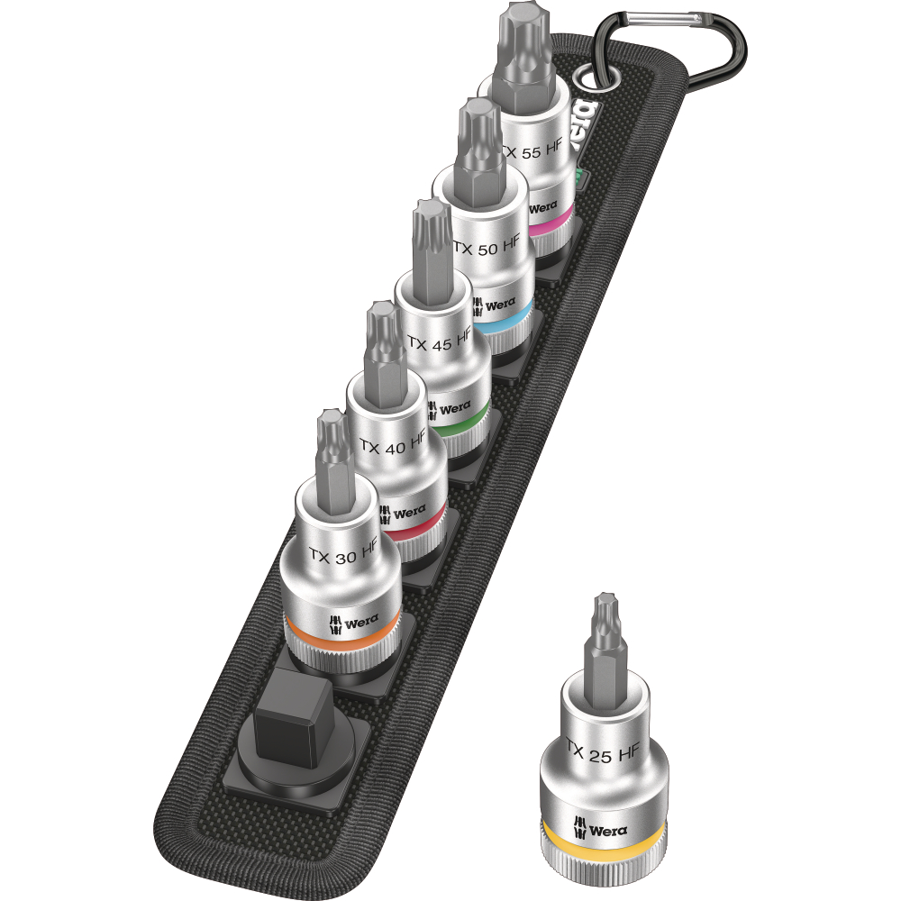 Wera Schraubendreher-Einsatz-Garnitur 1/2", Zyklop, TORX®-Schrauben,