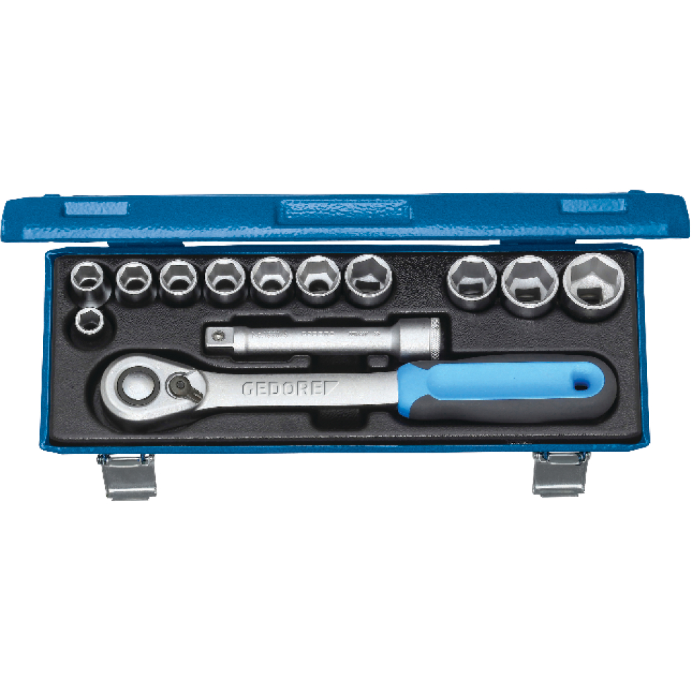 GEDORE Steckschlüssel-Garnitur 1/2", Nr. 19 KMU-20 13tlg.
