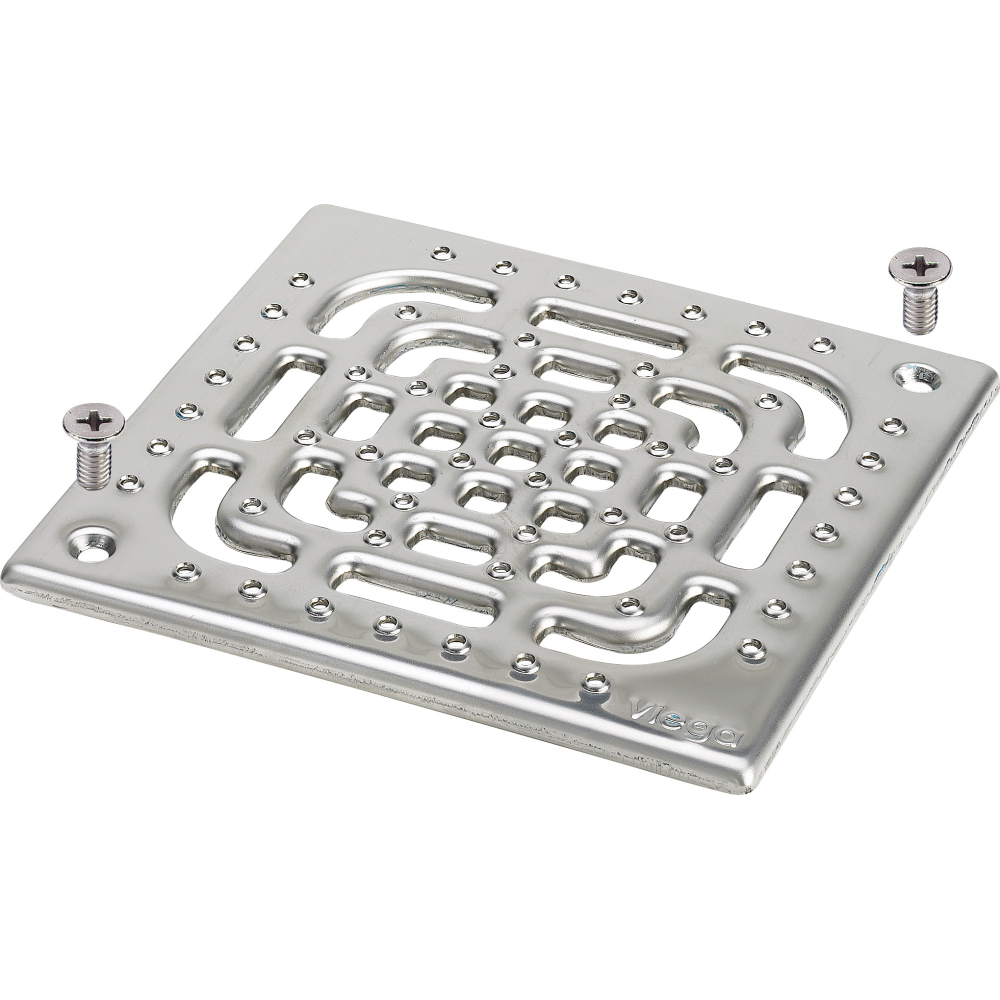 Viega Rost 4933.6 in 143x143mm Edelstahl rutschhemmend
