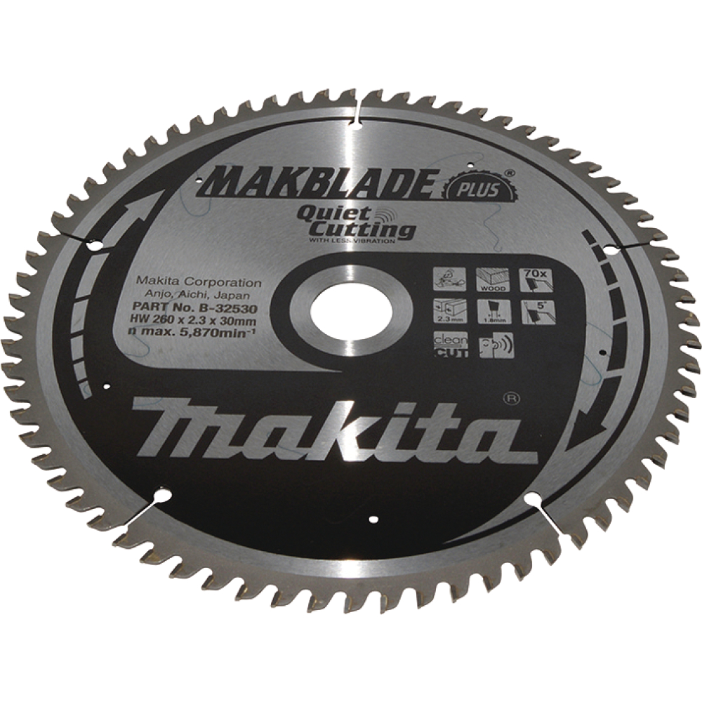 Makita Sägeblatt MAKBLADE 260x30x1,8mm B-32530