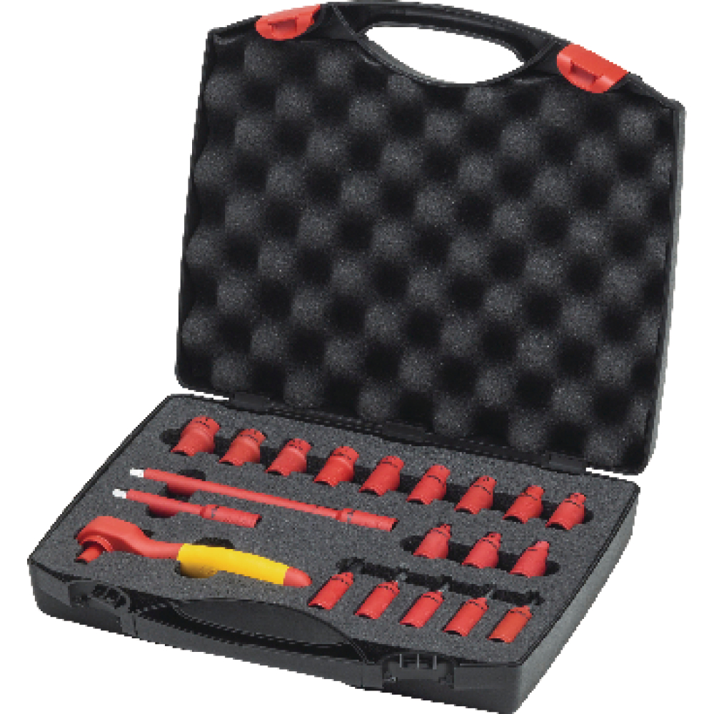 Wiha VDE-Steckschlüssel-Garnitur 1/4" 20-teilig