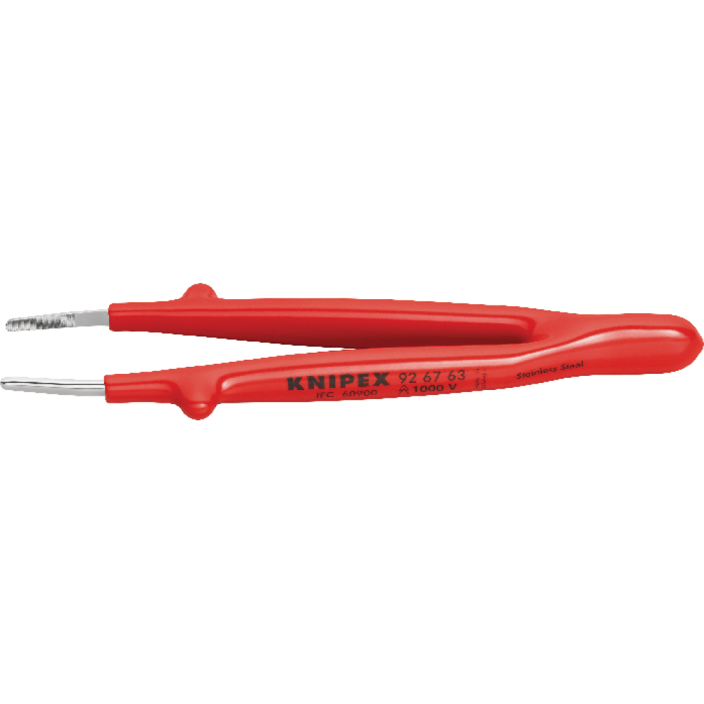 Pinzette Präzision VDE Spitze rund 145mm KNIPEX