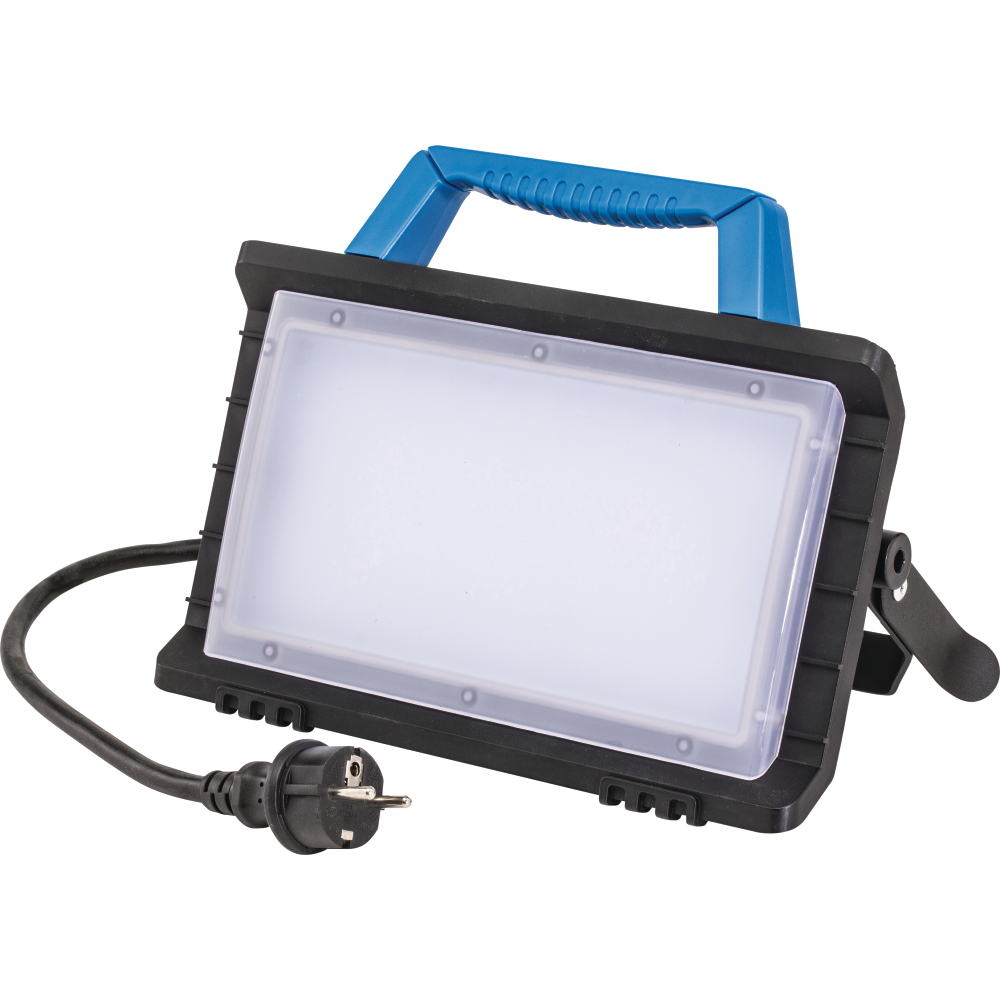 LED Arbeitsleuchte OPTILINE blau 24W 2500lm 4000K IP54 1 Steckdose