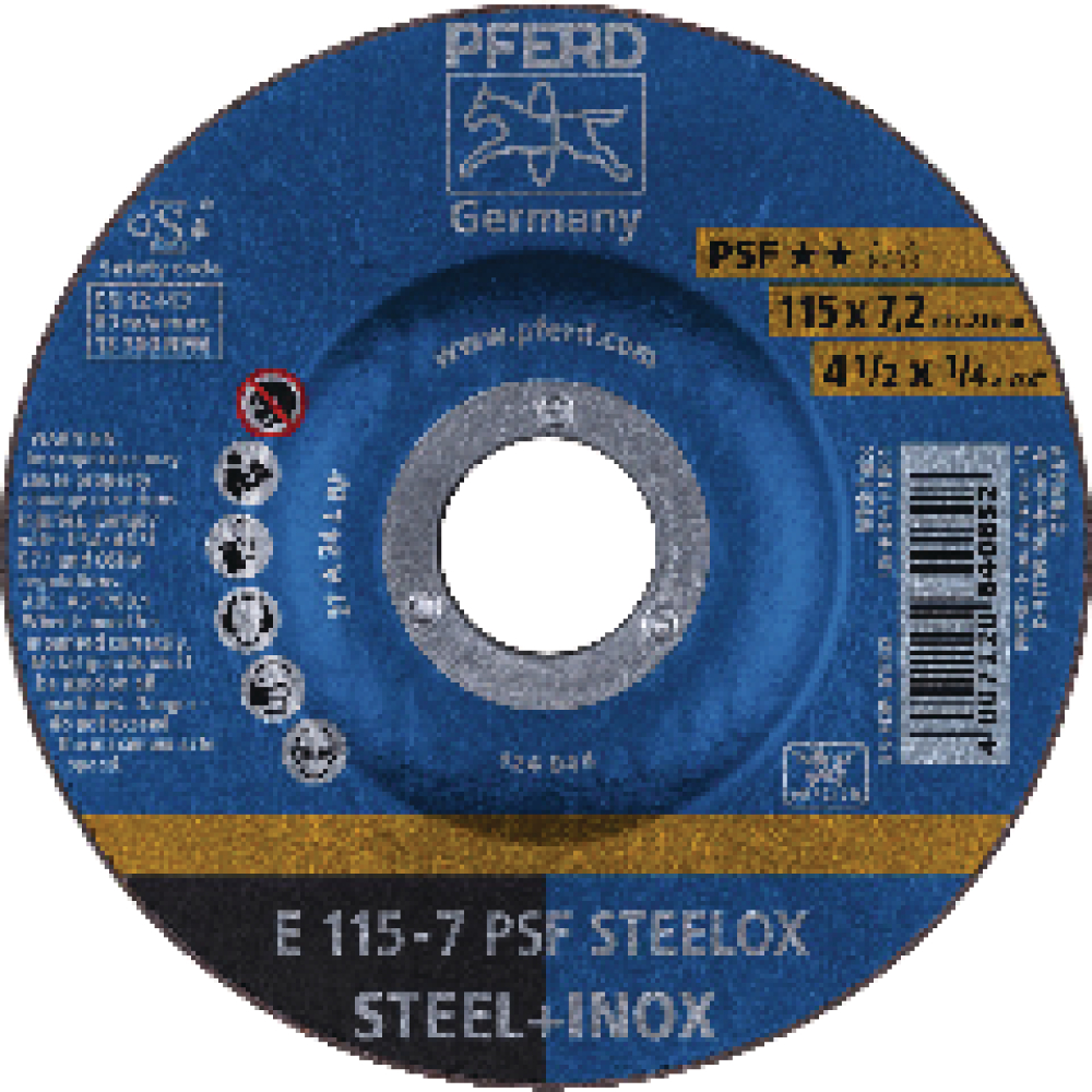 PFERD Schruppscheibe gekröpft PSFSTEELOX 180x7mm