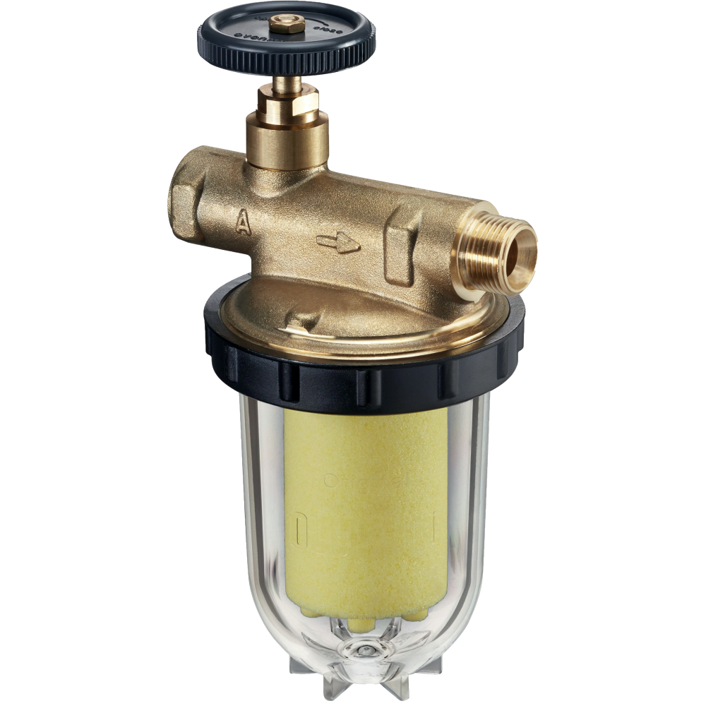 Einstrang-Heizölfilter Oilpur E A, DN 10 Siku Sinterkunststoff 50-75 µm