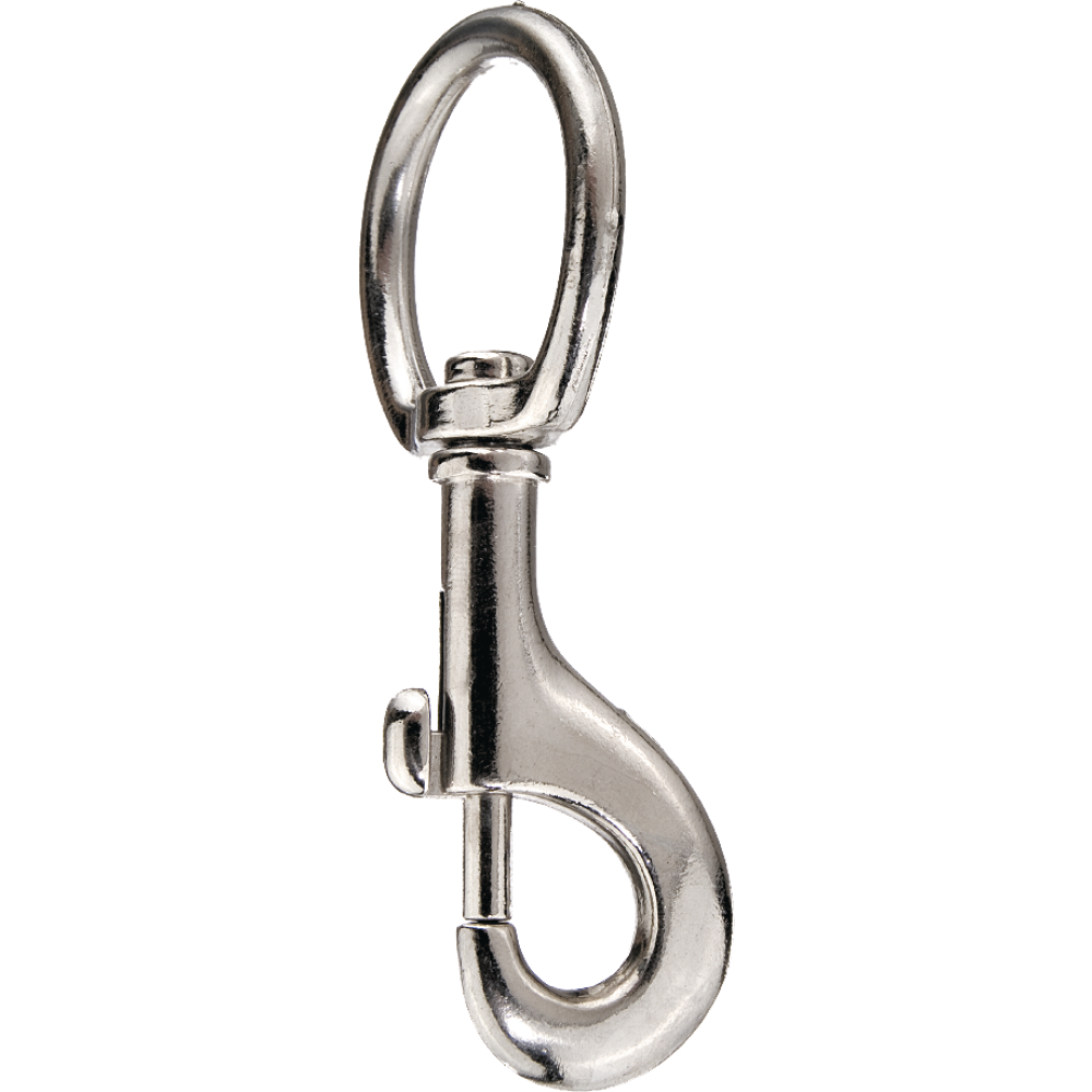 Karabinerhaken 60mm mit Wirbel für Seil 6mm