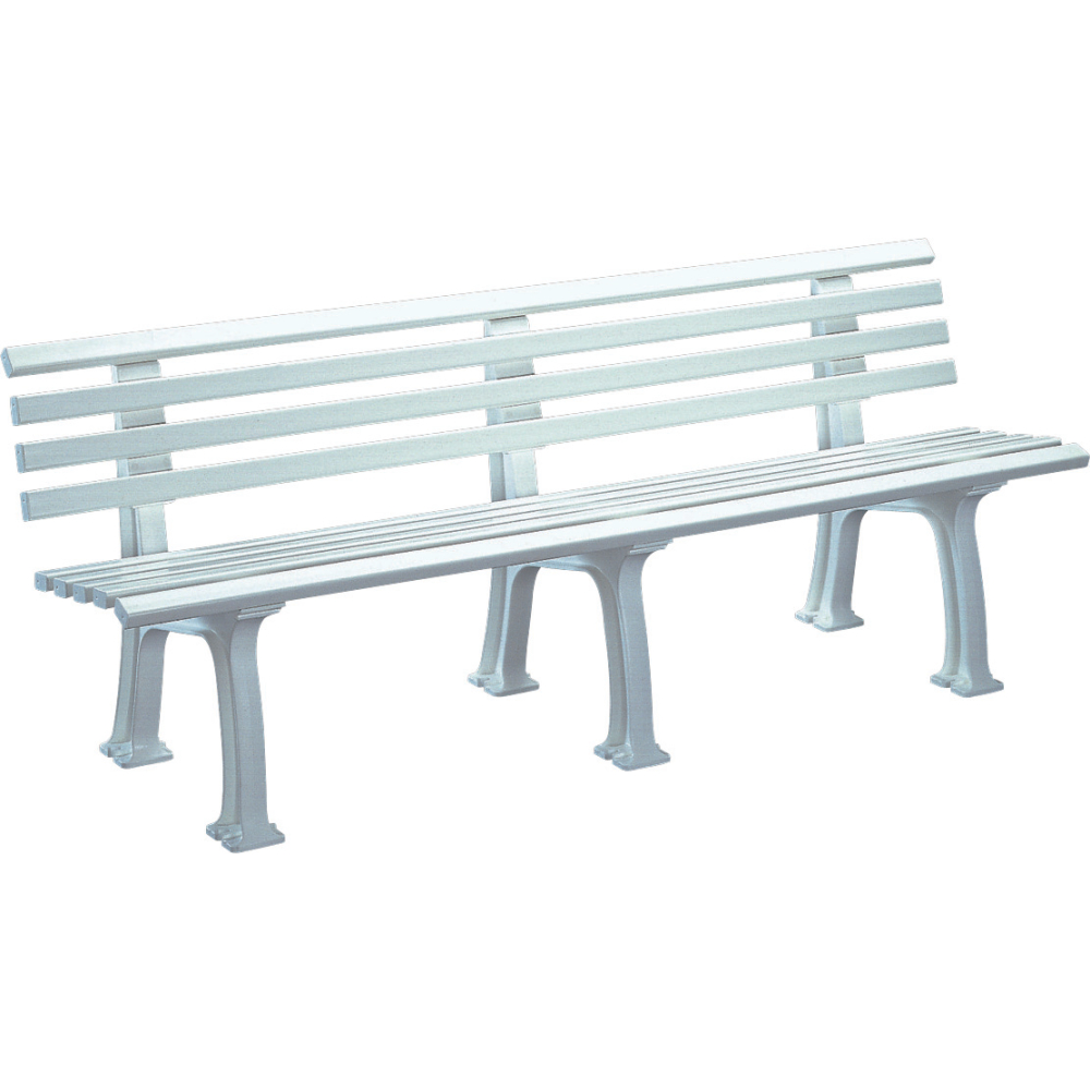 Bank Mod. Juist 4 Sitzer weiß 200 cm