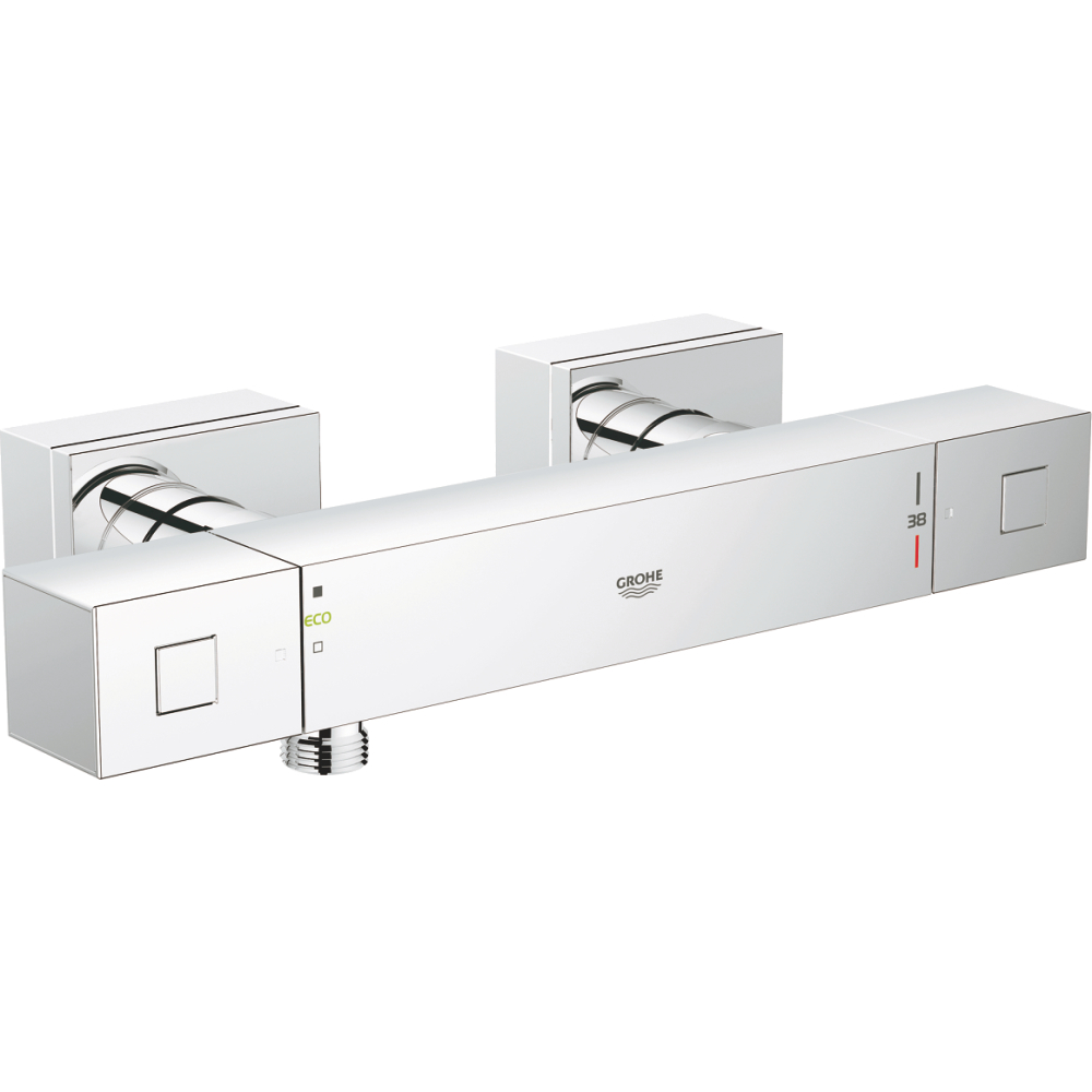 Brause-Thermostat Grotherm Cube Aufputz, DN15, chrom 34488000