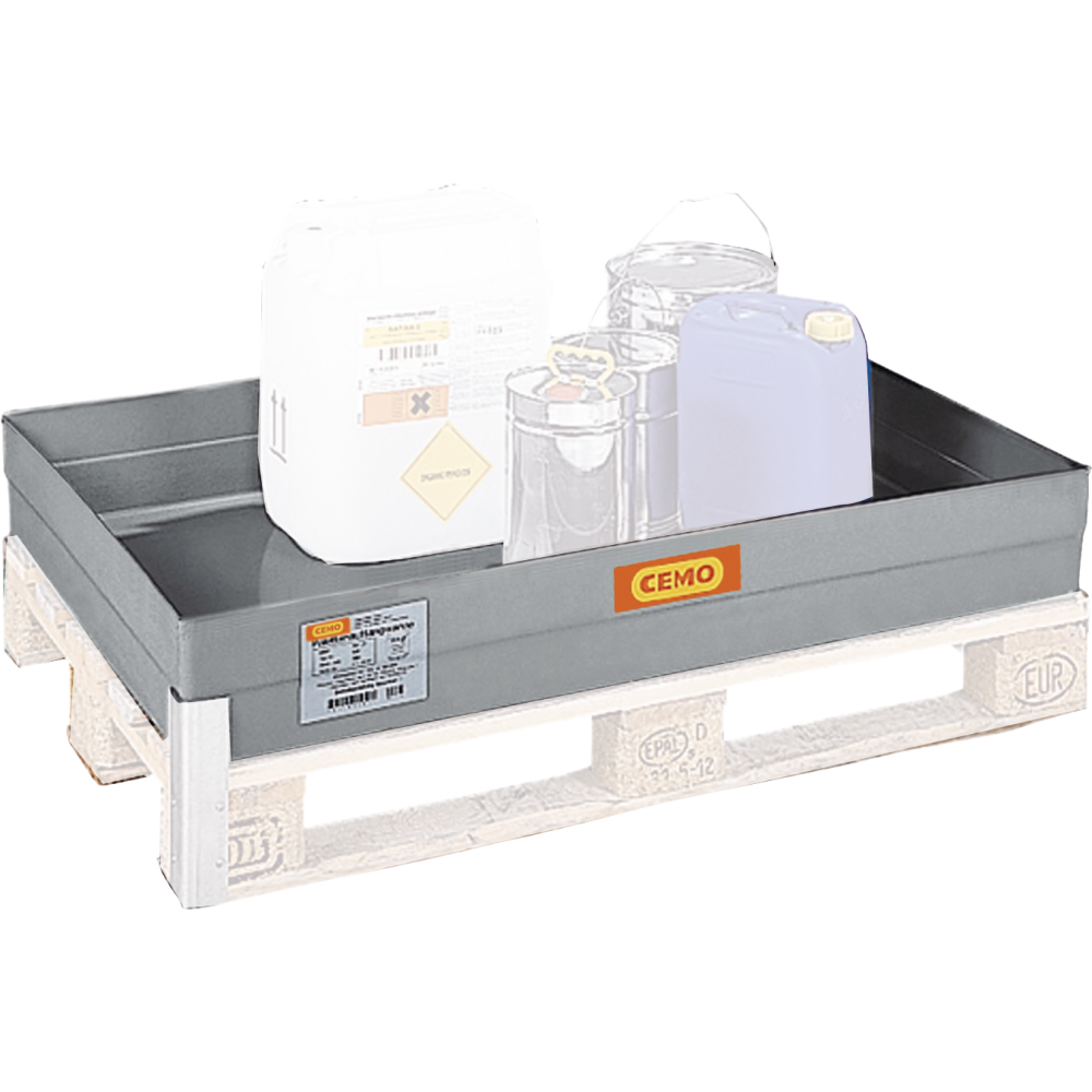 Paletten-Auffangwanne 150l m.Arretierungsnocken