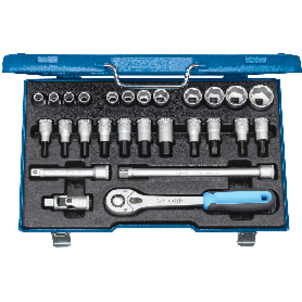 GEDORE Steckschlüssel-Garnitur 1/2", Nr. 19 IMU-10 27-teilig