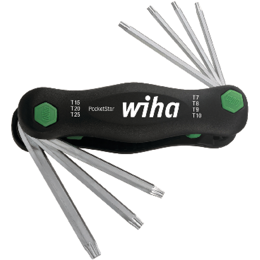 Wiha Handklapphalter für TORX®-Schrauben T7-T25 7-teilig