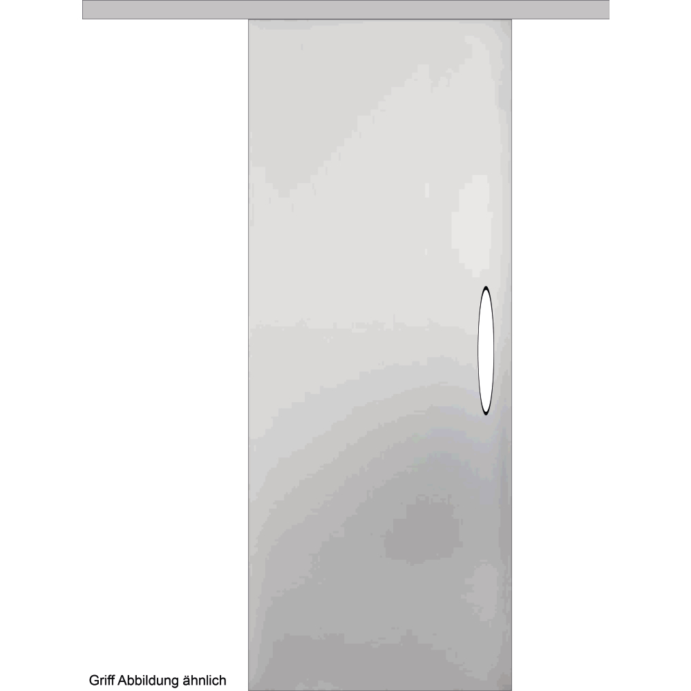 Ganzglasschiebetür-Set GF024 satiniertes Glas