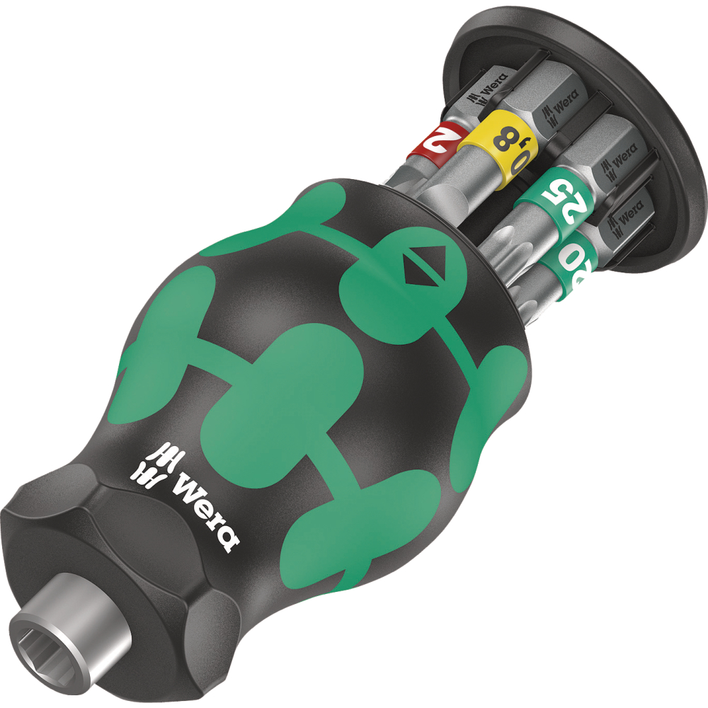 Kraftform Kompakt Stubby Magazin 1 Bits-Handhalter mit 7 Bits