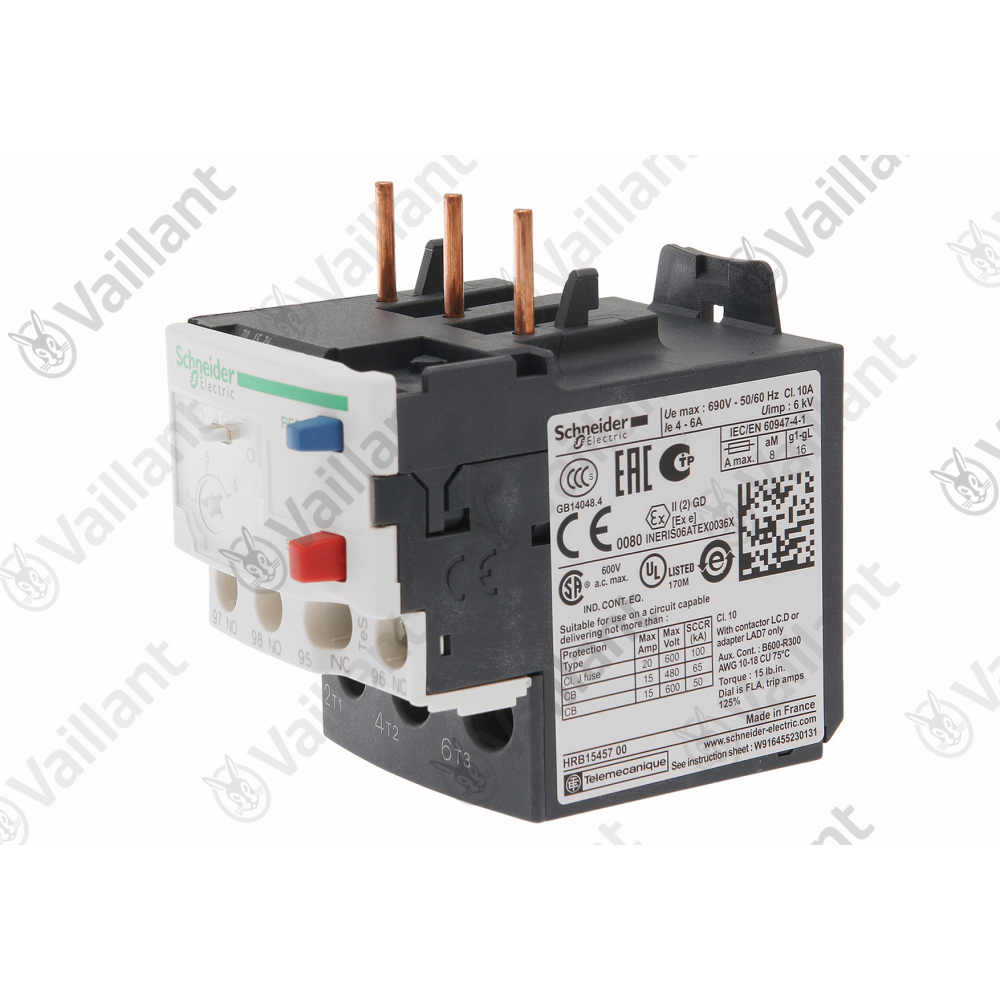 Vaillant Schutzschalter, Motorschutz LRD10 Vaillant-Nr. 0020150183