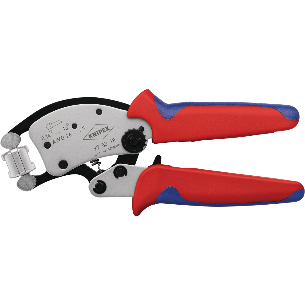 Crimpzange Twistor16 mit drehbar. Crimpkopf Knipex