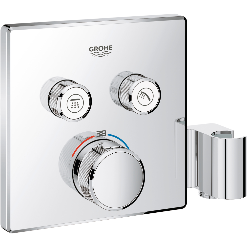 Fertigmont.-Set Grohtherm SmartC. 2 Absp.-V., BRH