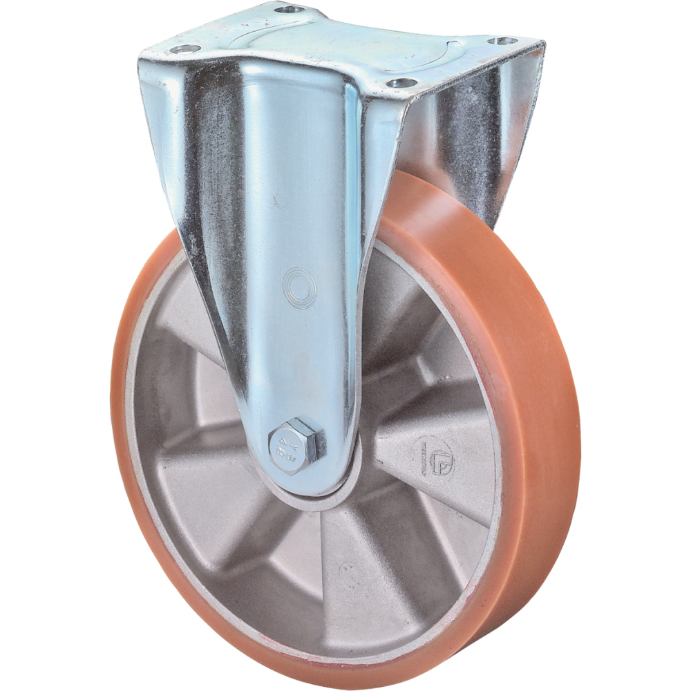 Bockrolle 200mm LG.K schwer verz Alu-Felge
