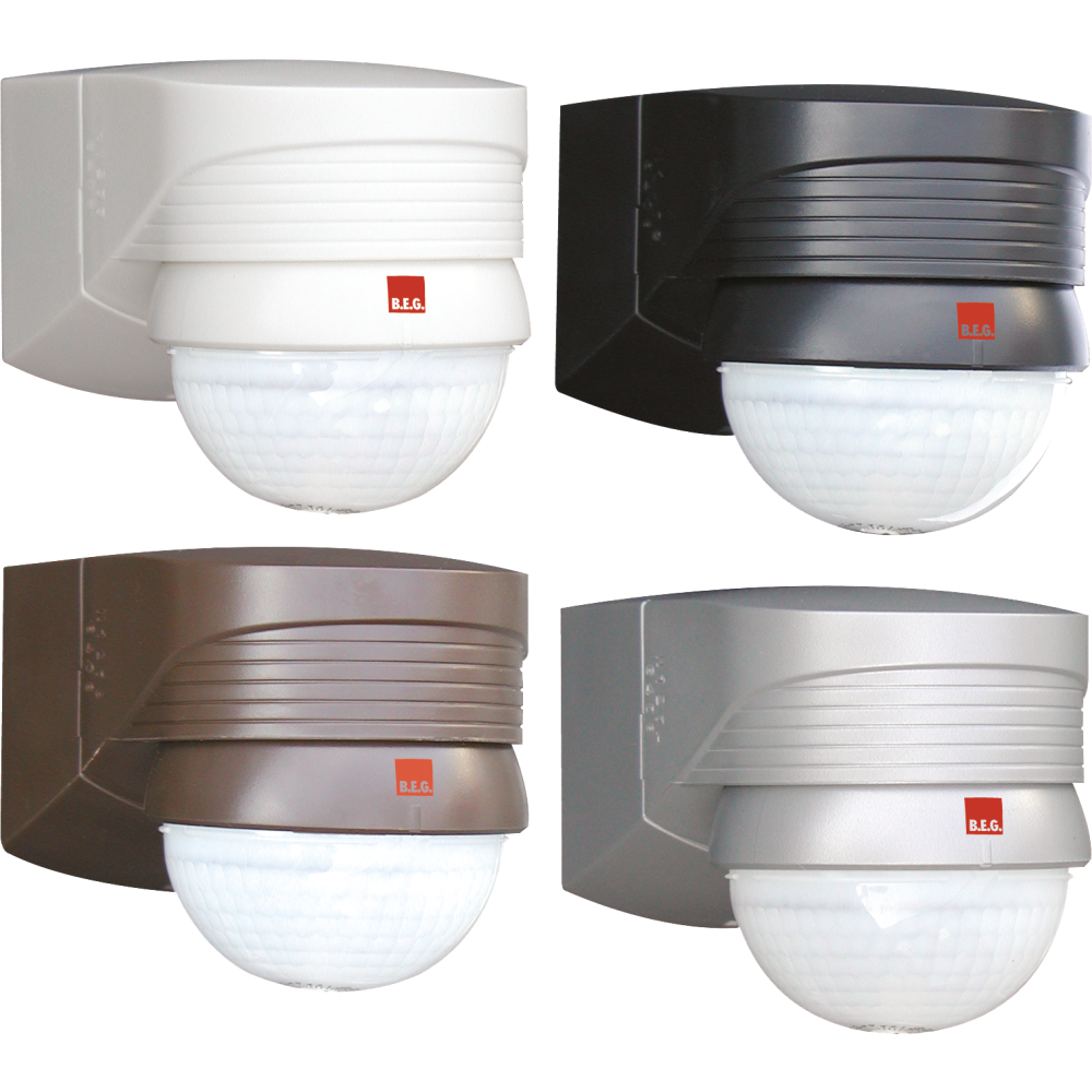 BEG Bewegungsmelder AP LC-plus 280° IP44 schwarz