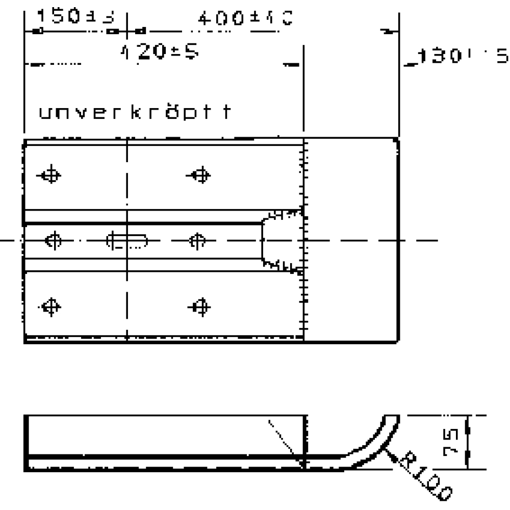 Ind.Kopfstück Tropfloch B (Anfang/rechts)