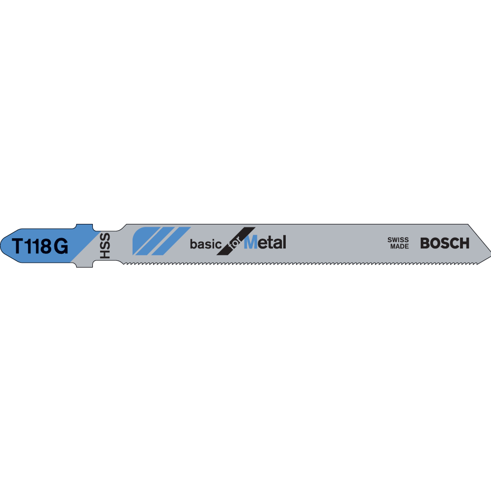 Bosch Stichsägeblatt T 118 G Basic for Metal 5 Sägeblätter