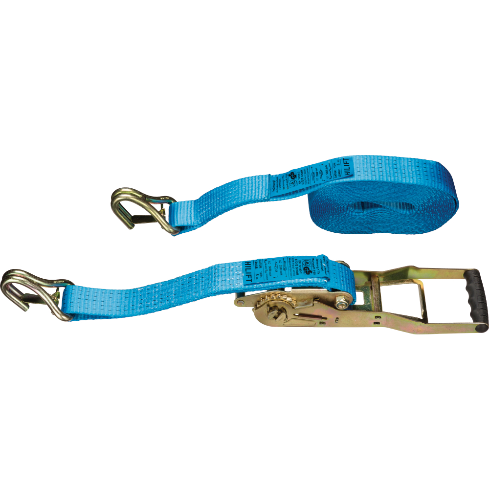 Langhebel-Zurrgurt 50mm 6m 5T PS-Haken