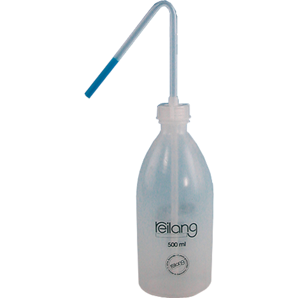 Laborflasche ND PE 250ml abgekröpftes Spritzrohr