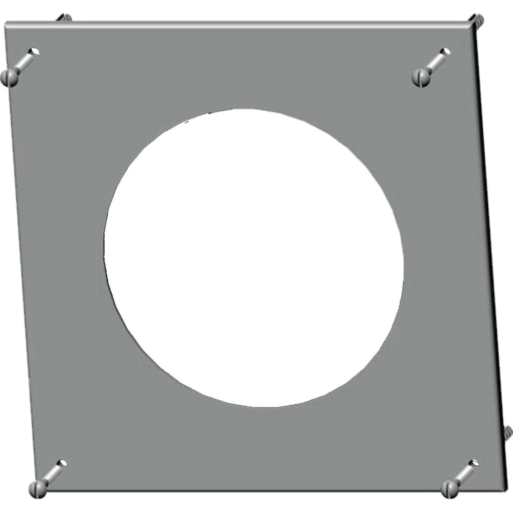 Wolf Rosette DN110, eckig weiß, aus PP