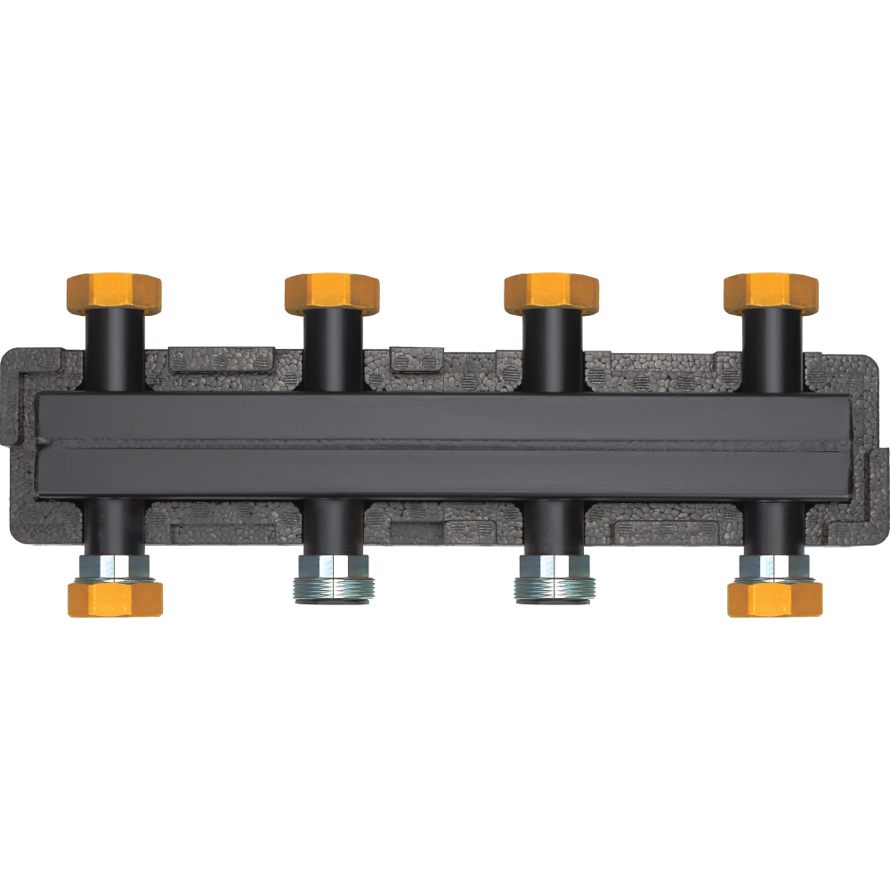Verteilerbalken differenz druckarm bis 3 Heizkreise
