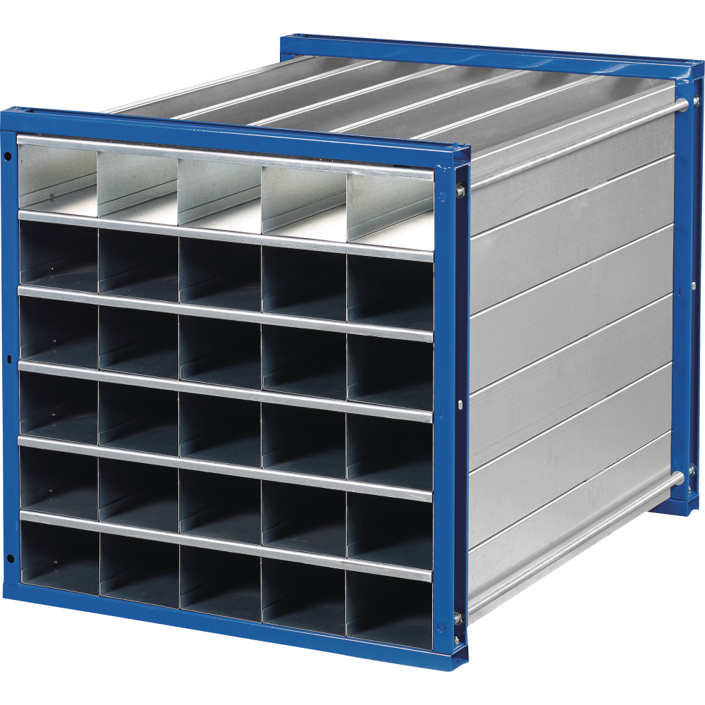 Wabenregal RWR-30/1 1000x1000x1000 30 Fächer RAL 5010