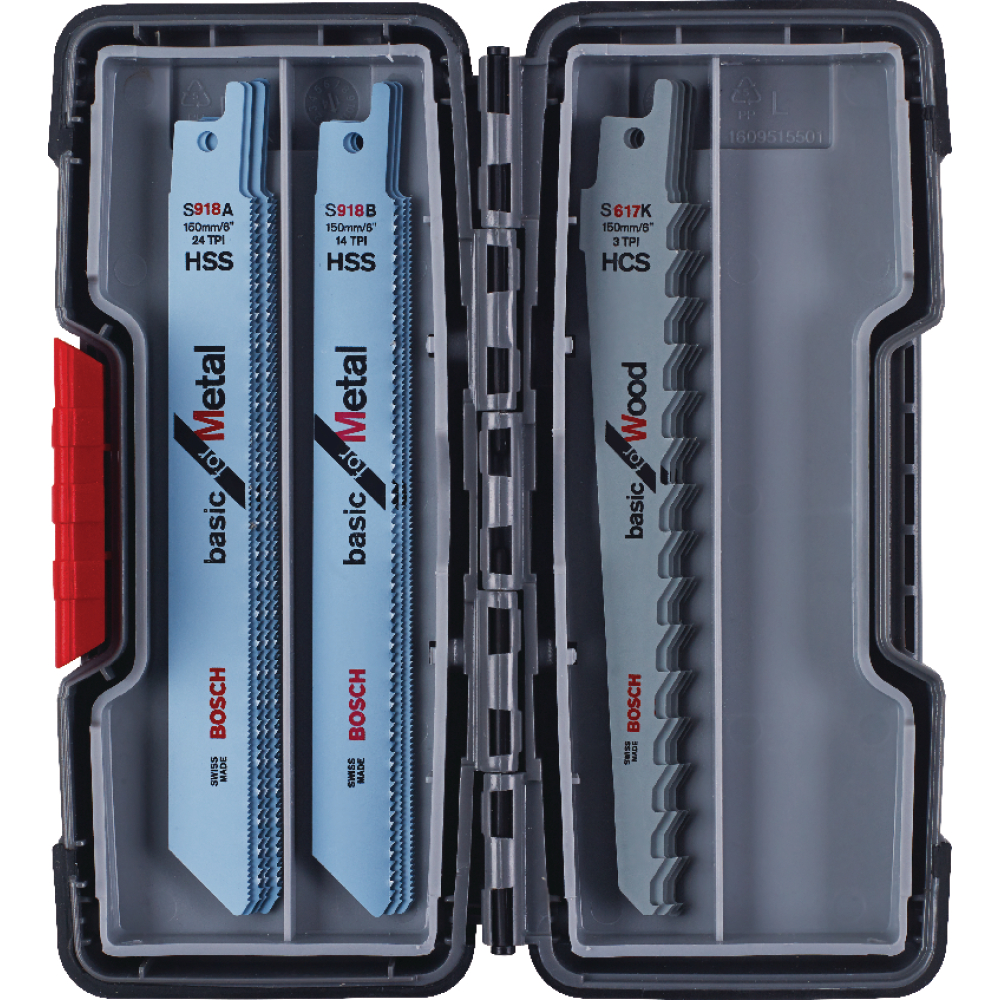 Bosch Säbelsägeblatt Set Toughbox Wood and Metal 15-tlg.