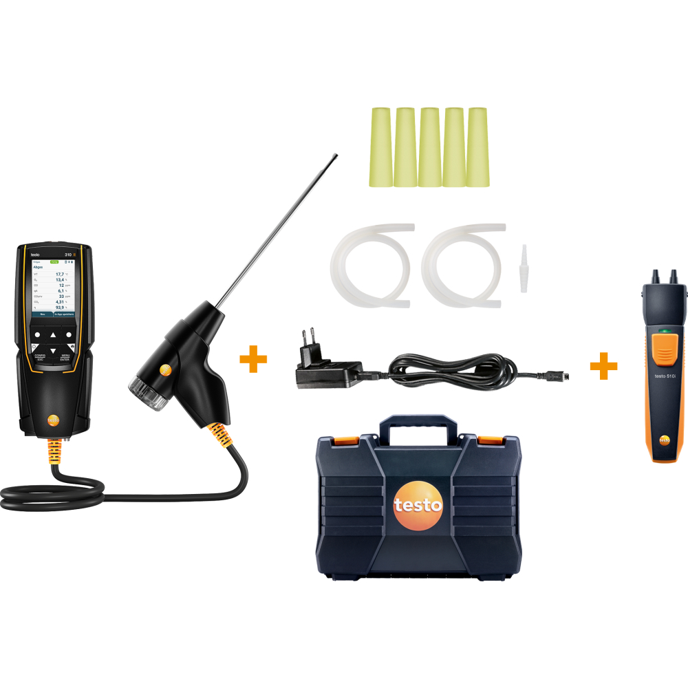 testo 310 II EN Einsteiger-Set Abgas-Analysegerät
