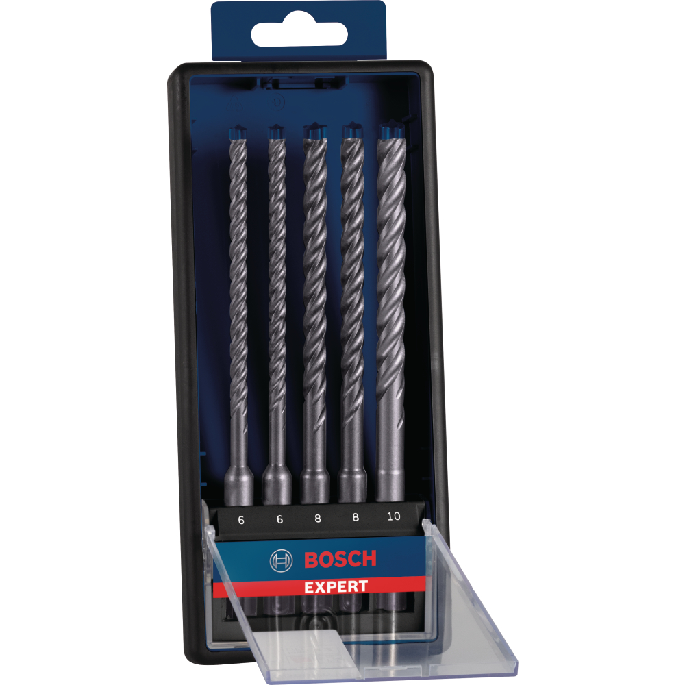 Bosch Hammerbohrer-Set EXPERT SDS plus-7X, 6/6/8/8/10x100x165 mm,